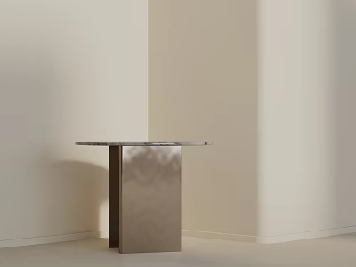 Modern Minimalist Round Top Metal Base Side Table For Living Room Sofa Area 3d model
