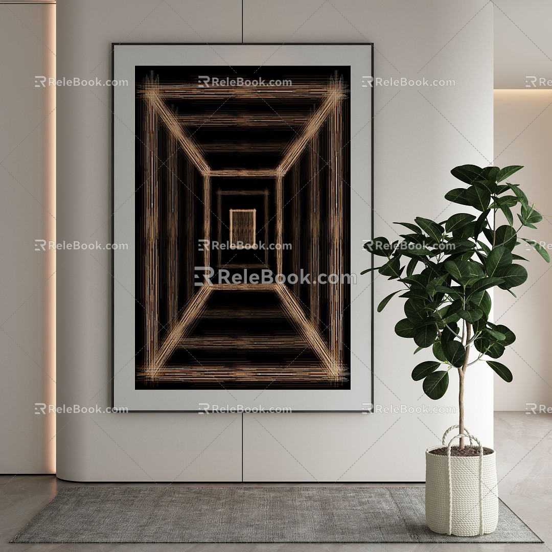 Quiet decorative painting 3d model