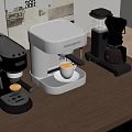 Modern coffee machine 3d model