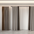 Modern Curtains 3d model