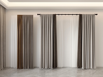 Modern Curtains 3d model