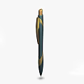 Blue And Gold Modern Streamlined Pen With Comfortable Grip For Writing