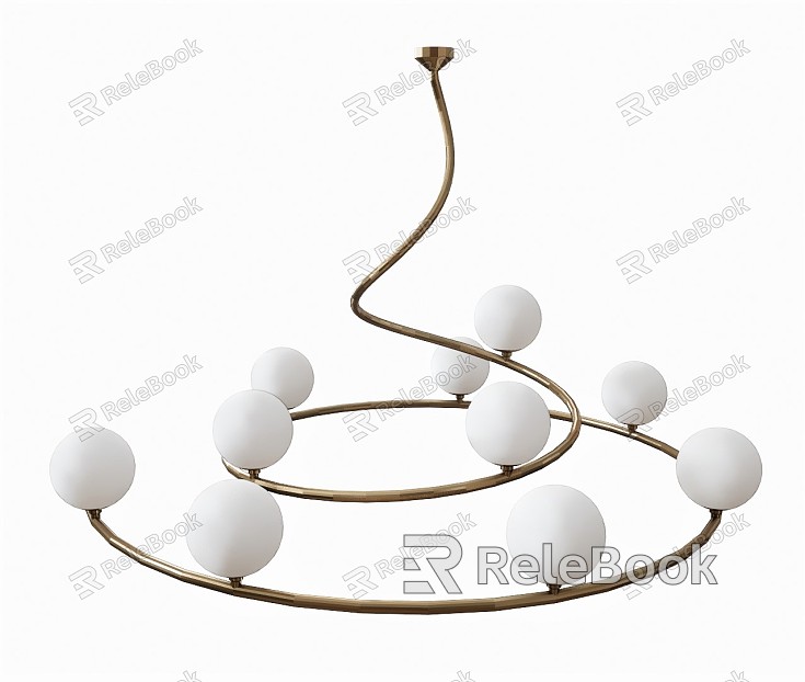 Light Luxury Chandelier Spherical Chandelier Art Chandelier Ring model