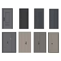 Security Doors with Multiple Styles Various Colors and Modern Home Security Design Features 3d model