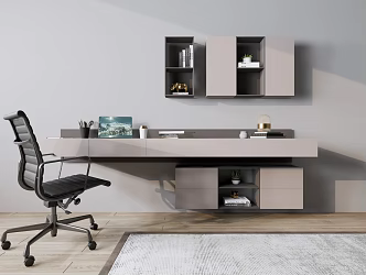 Modern computer desk 3d model