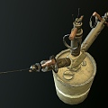 German Grenade Weapons German World War II Grenade Mine Grenade Equipment Equipment 3d model