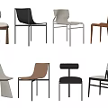 Modern Minimalist Dining Chairs With Various Styles And White Black Brown Colors