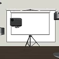 projection curtain 3d model
