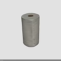 Soft White Toilet Paper Roll Featuring Textured Design Placed On Pink Background