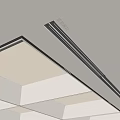 Sleek Modern Ceiling Air Conditioner Vent Design With Recessed LED Lights