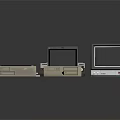 Vintage Electronic Devices Collection Featuring Old Computers Monitors And Keyboards