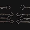 Ancient Metal Weapons With Multiple Iron Rings And Bar Shapes On