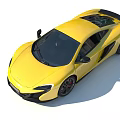 Yellow Sports Car Showcasing Sleek Aerodynamic Design And Black Accents