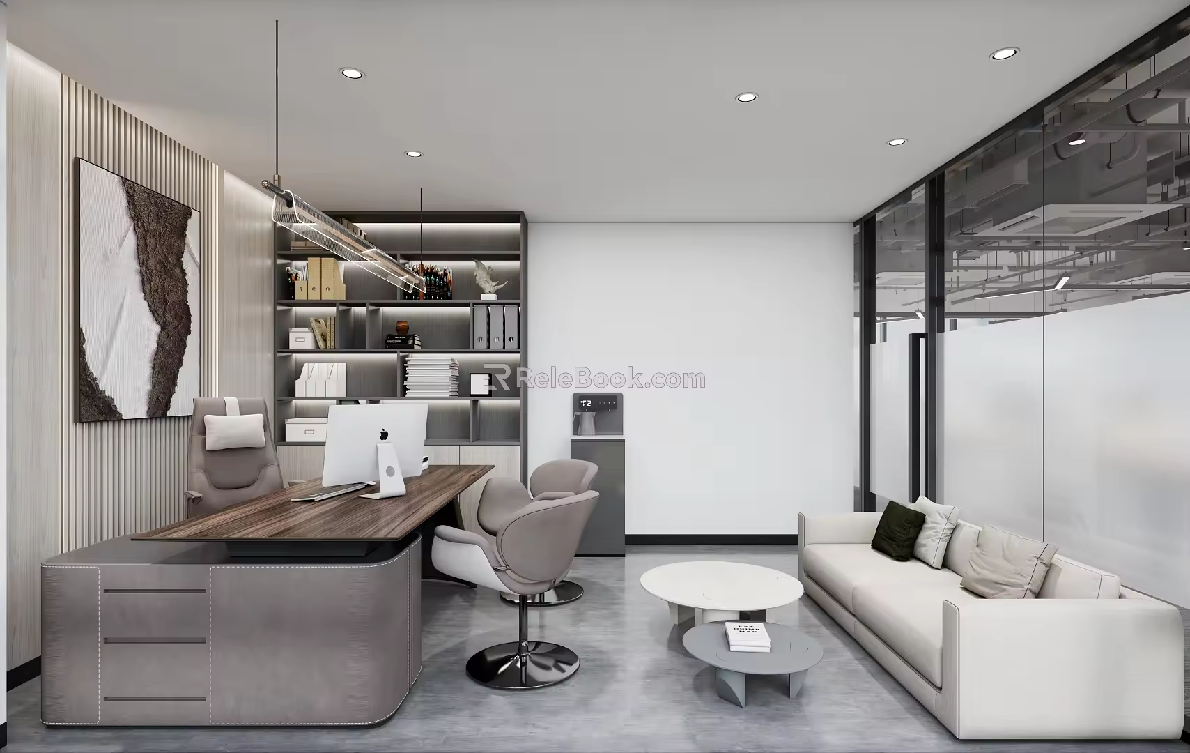 Technical Office Open Office Area 3d model
