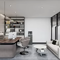 Technical Office Open Office Area 3d model