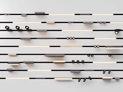 Various Modern Downlights And Spotlights With Sleek Design And Energy Efficient Features 3d model
