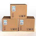 Modern Box Carton 3d model