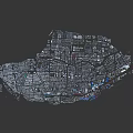 Detailed Aerial Planning of Urban City Layout With Building Structures and Street Networks