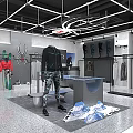 Spyder Clothing Store Interior With Mannequins Displayed Apparel And Digital Screen