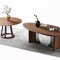 Middle style dining table 3d model