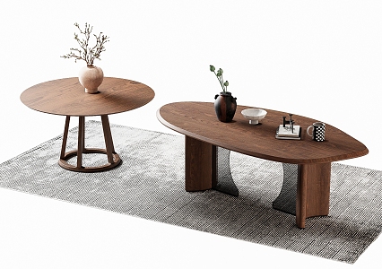 Middle style dining table 3d model