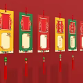 Traditional Chinese Lanterns For Lantern Riddles Colorful Decorative Hanging Tassels