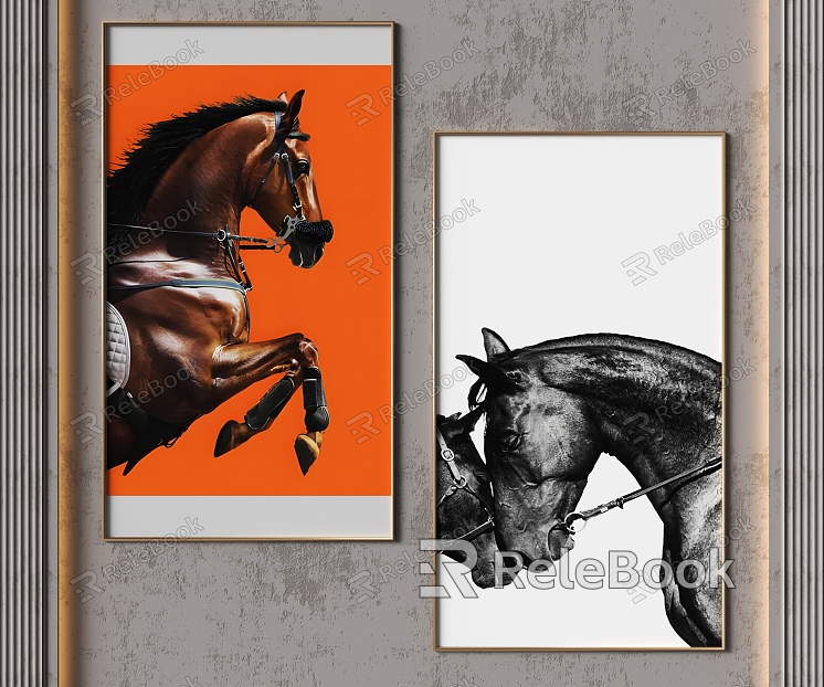 Modern Animal Hanging Picture Combination model