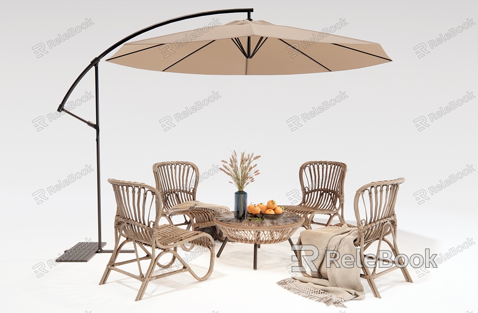 Modern Outdoor Table and Chair Rattan Outdoor Chair model