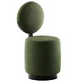 Modern Black Desk And Green Chair Set With Metal Frame And Padded Seat