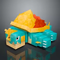 Turtle Cartoon Turtle Snapping Turtle Chickbill Turtle Reptile Cold Blooded Animal Reptile Class 3d model