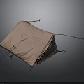 Pink Portable Camping Tent With Support Poles For Outdoor Camping Trips