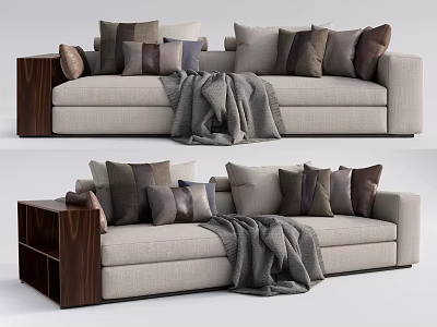 Modern Multiplayer Sofa Double Sofa Three-Seat Sofa 3d model