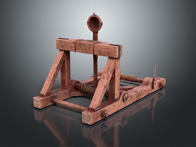 Modern Catapult Crossbow Catapult Siege Attack City Catapult 3d model