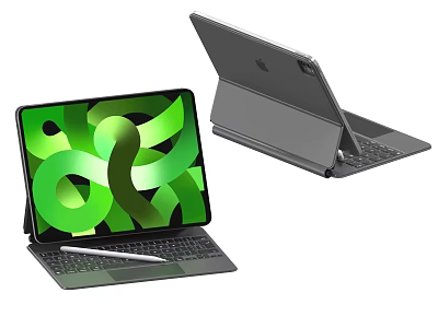 Tablet PC Laptop Tablet Holder Stylus Pen 3d model