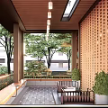 Modern Gallery Regional Landscape Node 3d model