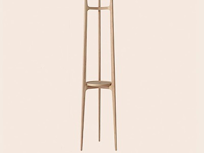 Three Leg Hanger Wooden Floor Coat Rack model