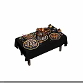 Assorted Dessert Display With Multi Layer Cake Donuts Cupcakes Cookies And Chocolates