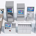 Smart Machines Featuring Various Self Service Terminals With Touchscreen Displays And Digital Interfaces