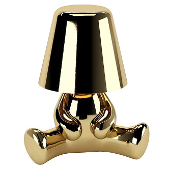 Modern metal table lamp for children 3d model