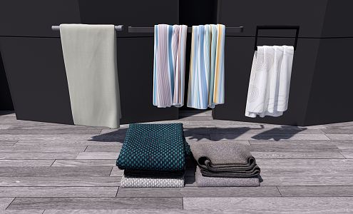 Modern towel 3d model