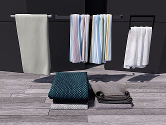 Modern towel 3d model