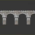 Medieval Stone Arch Bridge Structure With Multiple Arches Stone Piers And Masonry Details