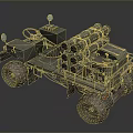 Vintage Military Truck With Missile Launchers Muddy Tires And Multiple Wheels