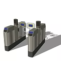 Public Facility Modern Automated Turnstile Access Control Security Entry System With Sensor