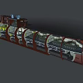 Detailed Submarine Interior Structure With Multiple Compartments And Equipment 3d model