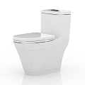 Modern toilet seat 3d model