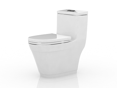 Modern toilet seat 3d model