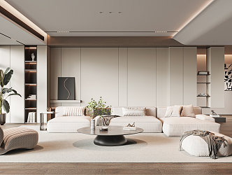 modern living room 3d model