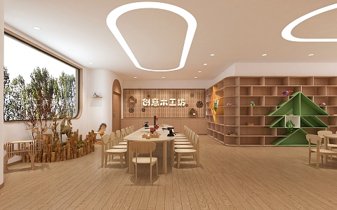 Carpentry Handicraft Classroom Children's Carpentry Workshop Carpentry Room Carpentry Handicraft Training Classroom Kindergarten Carpentry Room 3d model