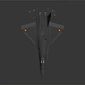 Modern Stealth Fighter Jet Model With Sleek Aerodynamic Design And Dark Finish